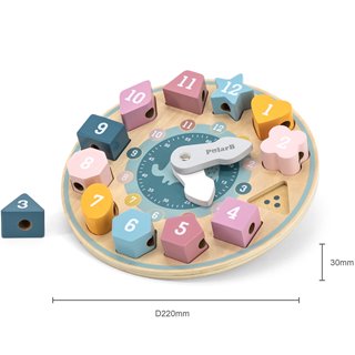 Shape sorting clock
